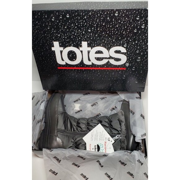 Totes Bryce Women's Size 6 Inside Zipper Faux Fur Lining  New/ Box - Picture 11 of 12